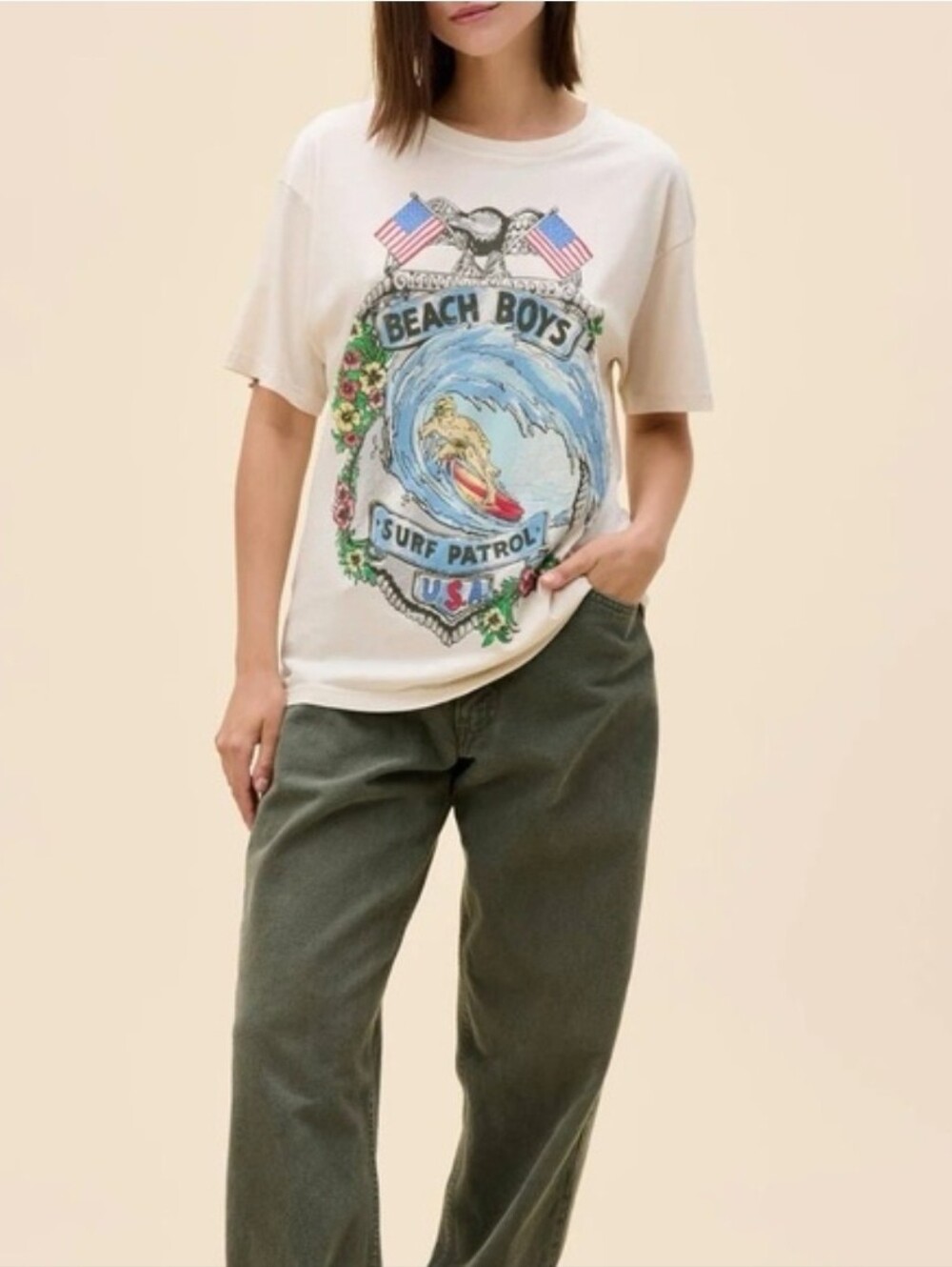 🍁 NWT| Daydreamer ♡ Beach Boys Surf Patrol Boyfriend Tee